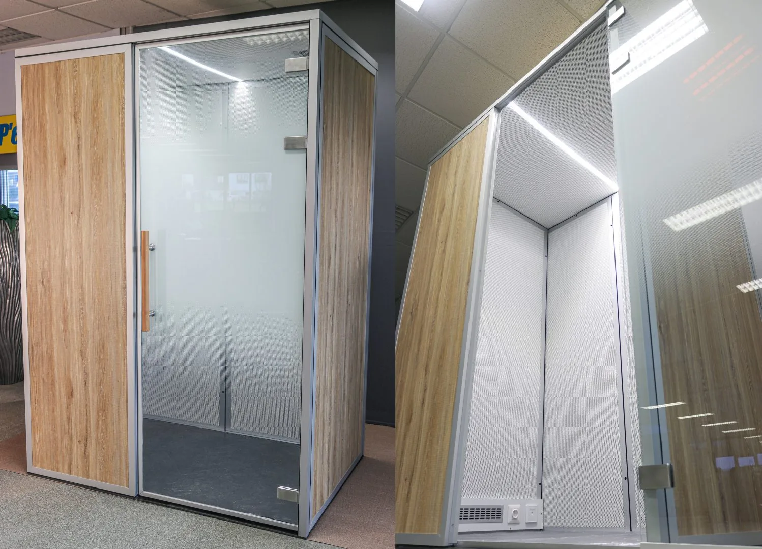 extérieur et intérieur cabine téléconsultation
