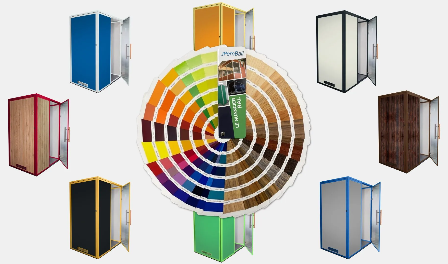 cabine multicolore personnalisable